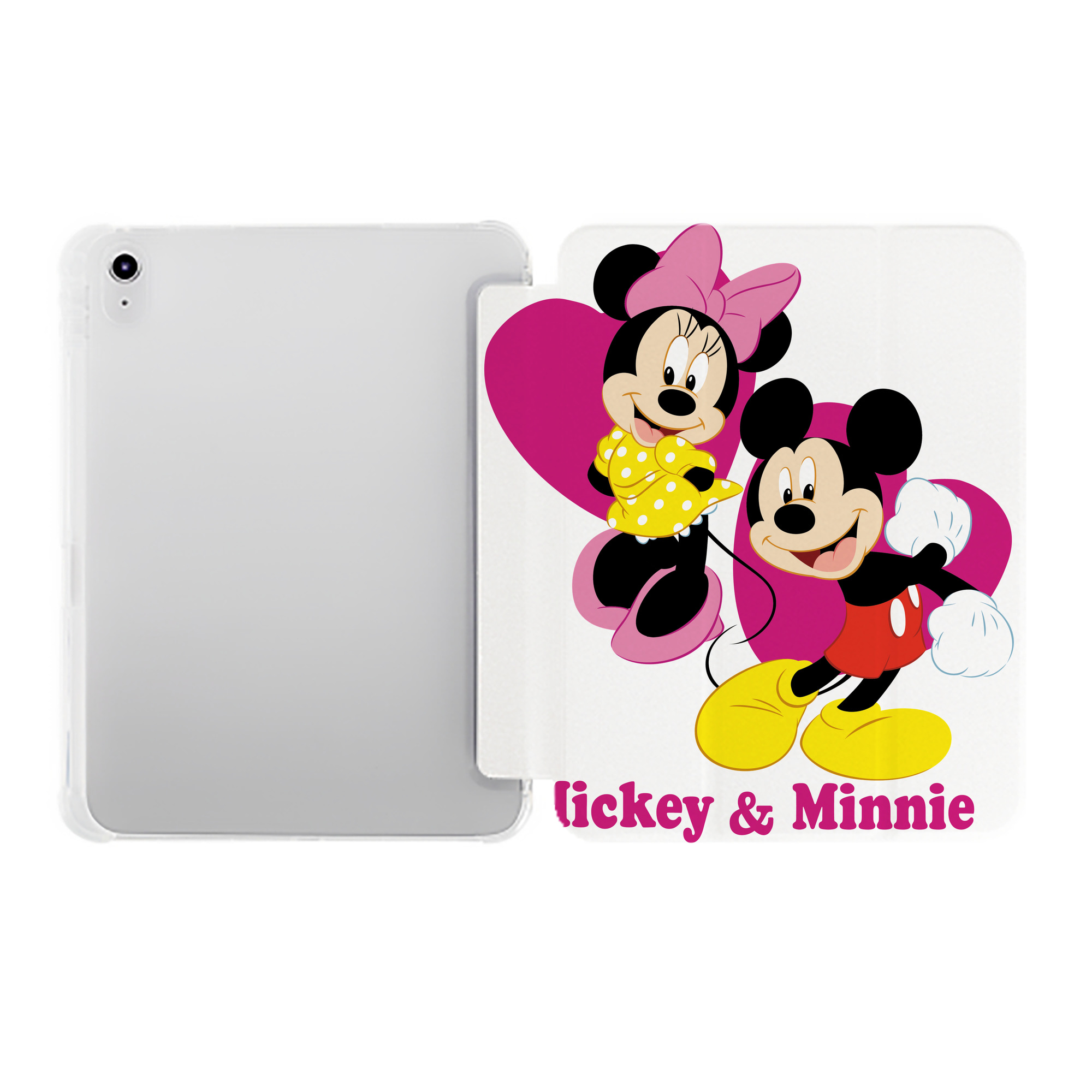 （画像用） ミッキーマウス Mickey Mouse IPad ケース ペン収納付き 三つ折りスタンド PUレザー×シリコン 対応機種9.5/10.5/10.9インチ